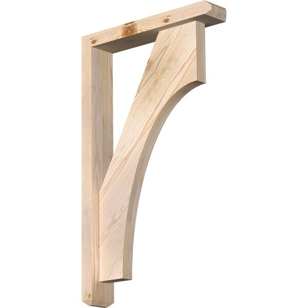 Ekena Millwork Westlake Craftsman Smooth Bracket w/ Offset Brace, Douglas Fir, 3 1/2"W x 18"D x 30"H BKT0402X18X30WTL04SDF - main
